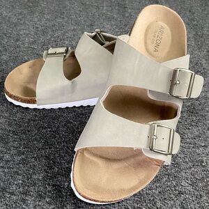 Arizona Jean Co. Tan Sandals with Adjustable Straps